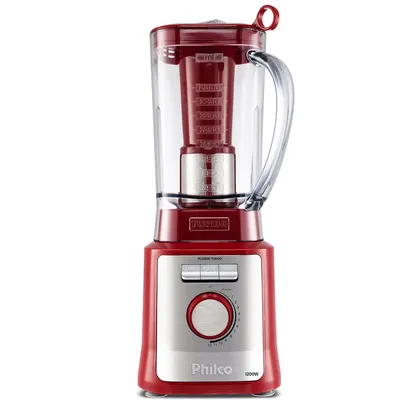 liquidificador philco plq1600v turbo 1200w easy smart 3l vermelho 127v