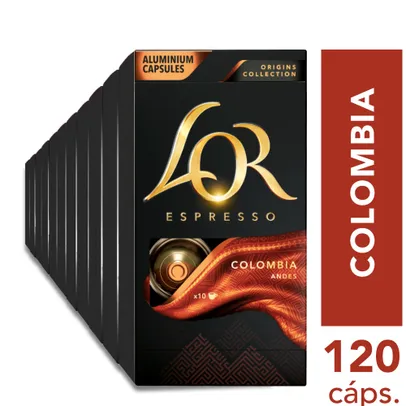Kit 120 Cápsulas de Café lor Colômbia Compatível Nespresso