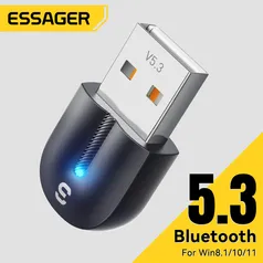 [Taxa inclusa] Adaptador Bluetooth 5.3 Essager, USB - Para PC e Notebook