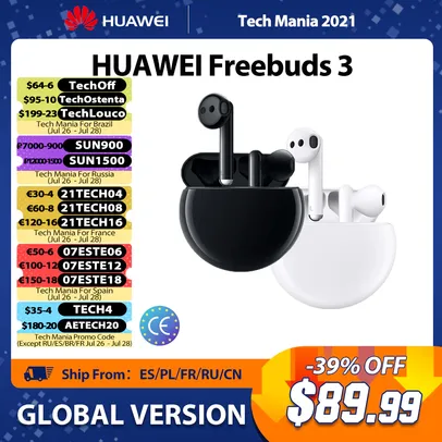 Huawei Freebuds 3 | Global Version | R$488