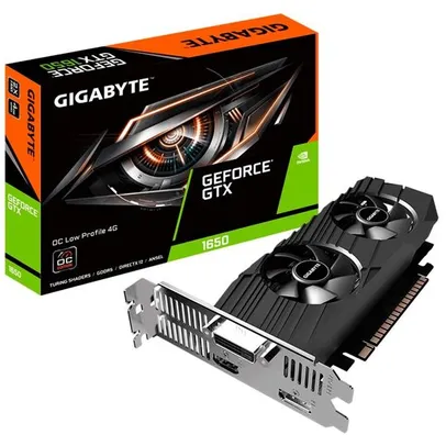 Placa de Vídeo Gigabyte NVIDIA GeForce GTX 1650 OC Low Profile, 4GB, GDDR5 - GV-N1650OC-4GL | R$1805