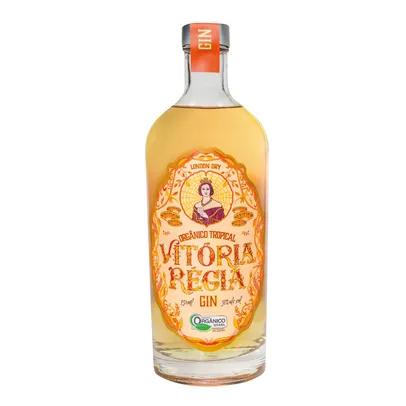 Gin London Dry Orgânico Tropical Vitória Régia Garrafa 750ml