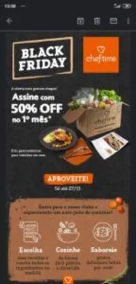 1 mês de jantares deliciosos com 50% OFF ️