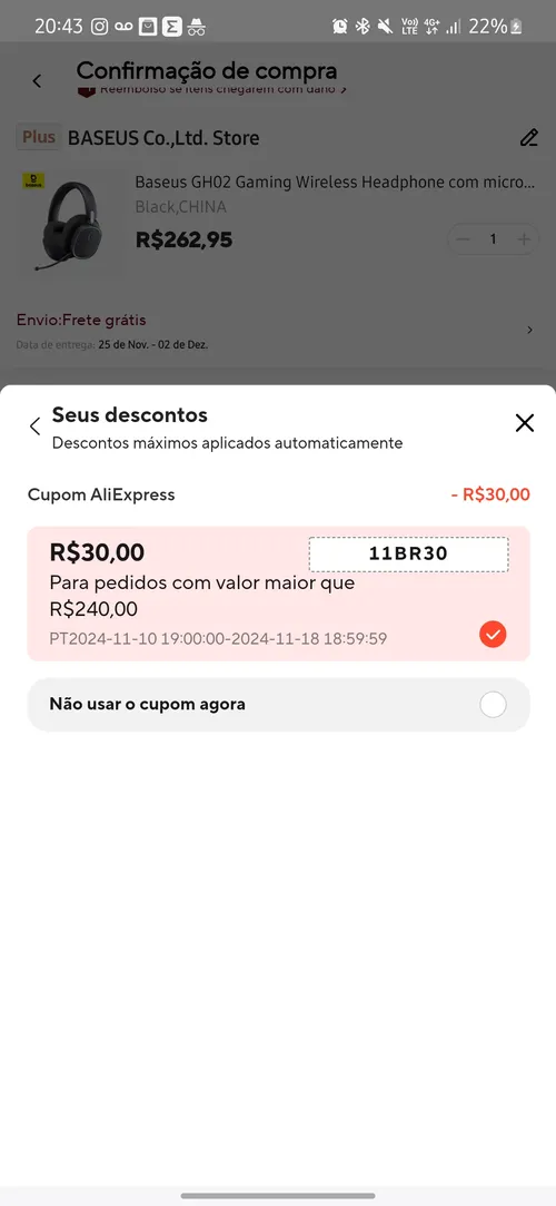 Imagem na descrição da promoção