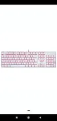 Teclado Mecânico Gamer Redragon Mitra K551W, LED, Switch Redragon MK2 Red, ABNT2, Branco - K551W (RED) [R$299]