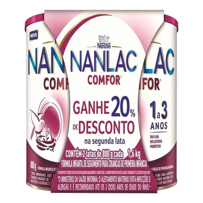 Nanlac Comfor Com 2x800gr 1-3 Anos Promocional