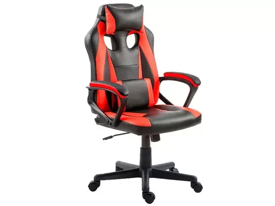 Cadeira Gamer Preta e Vermelha 100