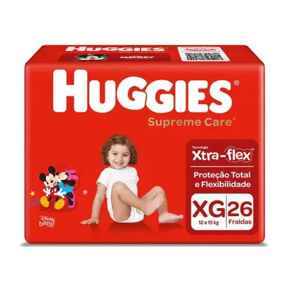 Foto do produto Fralda Huggies Supreme Care Mega Xg Com 26 Unidades