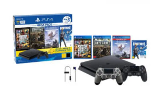 Playstation 4 1TB 1 Controle Sony - com 3 Jogos + Controle PS4 Sem Fio Dualshock 4