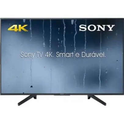 [AME] Smart TV LED 43" Sony KD-43X705F Ultra HD 4k com Conversor Digital 3 HDMI 3 USB Wi-Fi Miracast - Preta por R$ 1453 ( COM AME)