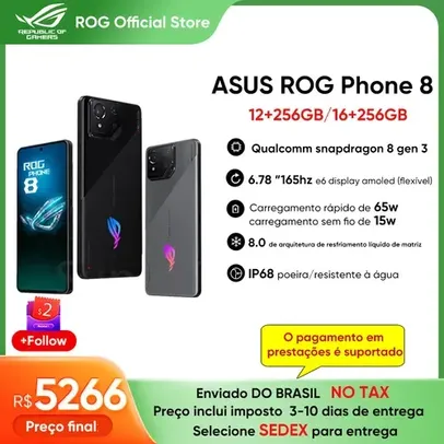 Smartphone ASUS ROG Phone 8 12GB + 256GB 