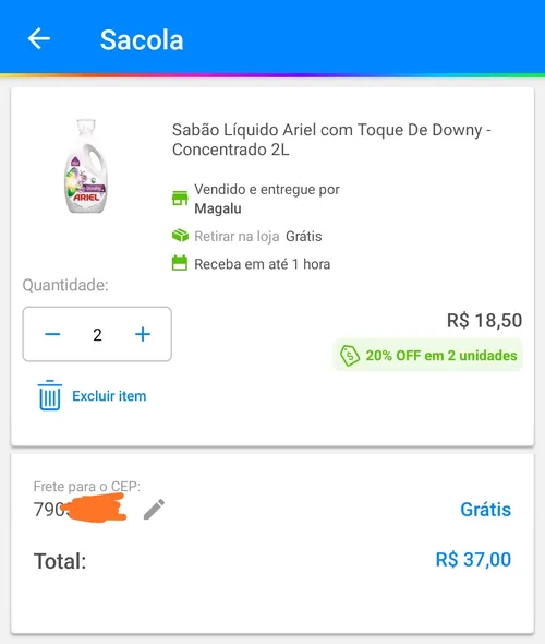 Imagem na descrição da promoção