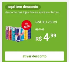 (Pegue na loja-APP) Red Bull 250 ml