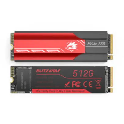 SSD BlitzWolf 512GB M.2 2280 NVMe1.3 PCIe | R$ 419