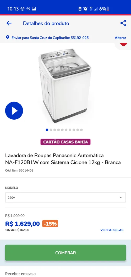 Imagem na descrição da promoção