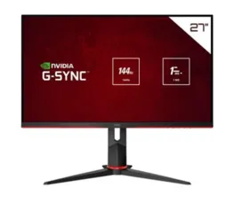 (PIX) Monitor Gamer AOC Hero 27' IPS, Wide, 144 Hz, Full HD, 1ms, G-Sync, HDMI/VGA, Ajuste de Ângulo - 27G2/BK