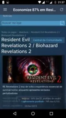 Saindo por R$ 2: Resident Evil Revelations 2 / Biohazard Revelations 2 | Pelando
