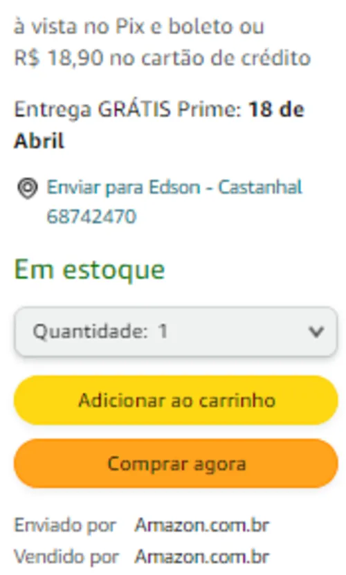 Imagem na descrição da promoção