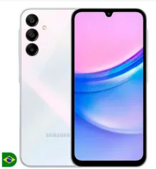 Smartphone Samsung Galaxy A15 6.5 FHD+ 90Hz 128GB Câmera Tripla 50Mp 5MP 2MP Azul Claro SM-A155M/DSN