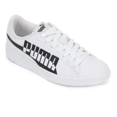 Tênis Puma Smash V2 Max - Branco e Preto - MASCULINO | R$110