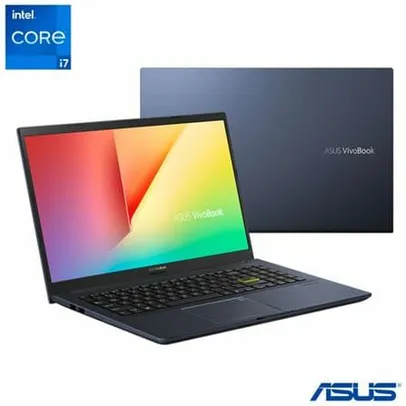 Notebook Asus VivoBook 15, Intel Core i7-1165G7, 8GB, 1TB + 256GB SSD, Tela Full HD 15,6", NVIDIA MX330 | R$ 4999