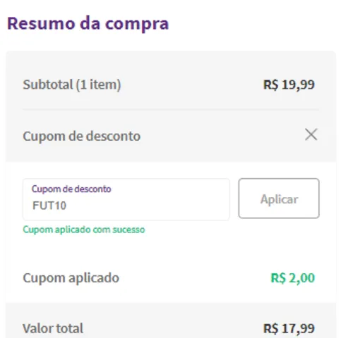 Imagem na descrição da promoção