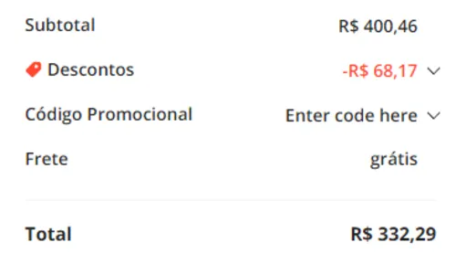 Imagem na descrição da promoção