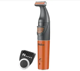 Aparador de Pelos Philco EasyBlade Bivolt PAP05LR - Preto/Laranja | R$80