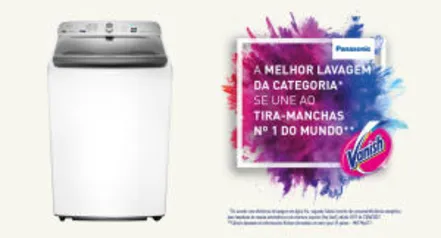 Lavadora de Roupas Panasonic 16 Kg NA-F160 Espuma Ativa Branca - R$ 1.399,00