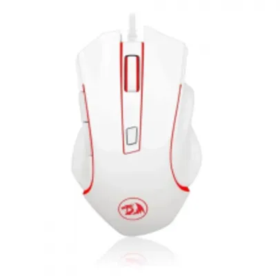 Mouse Gamer Redragon Nothosaur, 3200 DPI, 6 Botões Programáveis, White, M606W