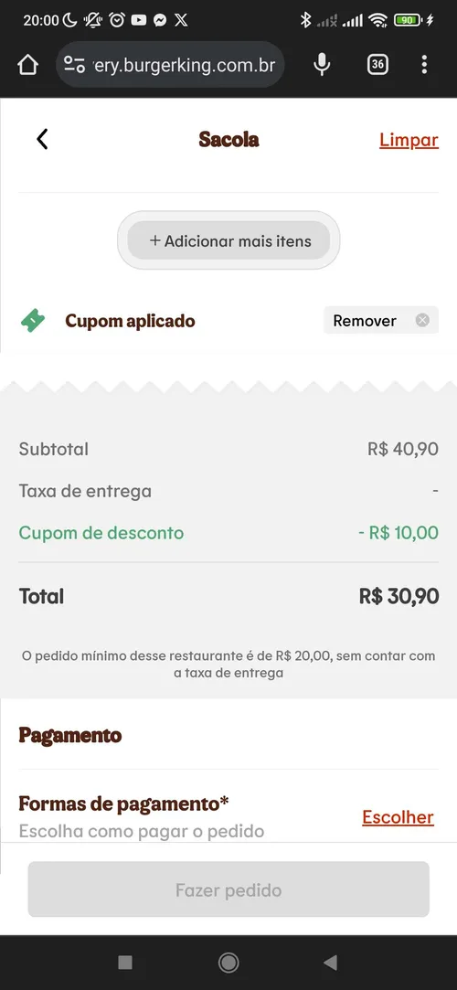 Imagem na descrição da promoção