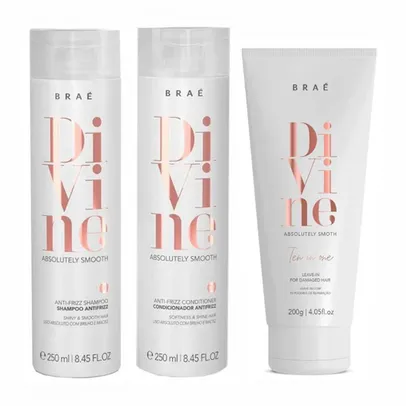 Kit Shampoo Condicionador E Leave-In Braé Divine