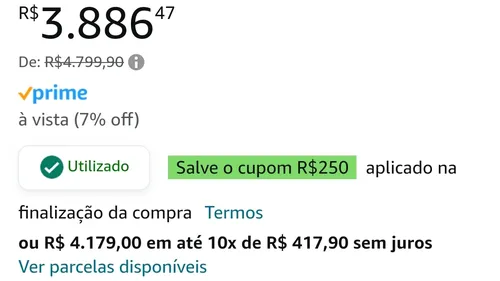 Imagem na descrição da promoção