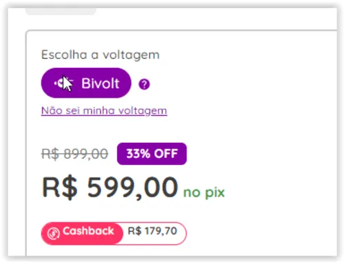 Imagem na descrição da promoção