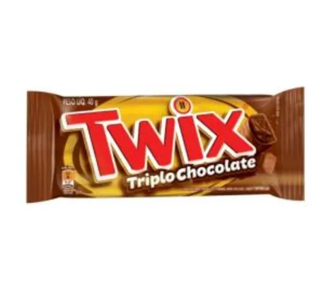 Chocolate Triplo TWIX 40g R$1,79