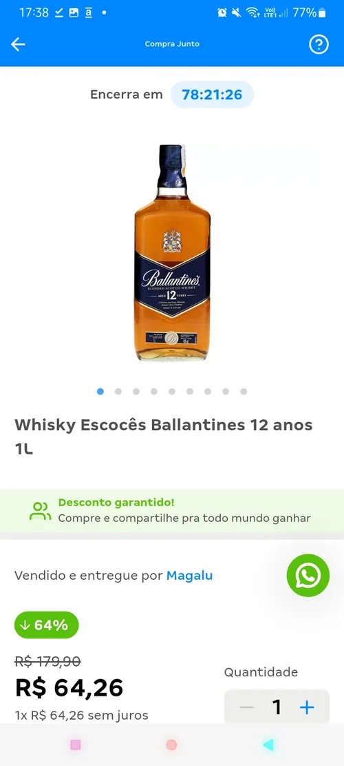 Imagem na descrição da promoção