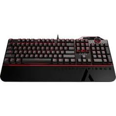 Teclado mecânico AZIO MGK L80 brown switch, leds vermelhos