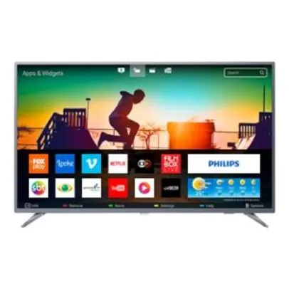 Smart TV LED 50" Philips 50PUG6513/78 4K UHD com WI-FI, 2 USB, 3 HDMI, Sleep Timer e 60Hz | R$1.899