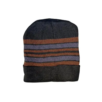 Touca Térmica Gorro de Inverno Listrado com Forro GR62223