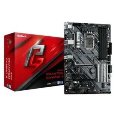 Placa-Mãe ASRock B460 Phantom Gaming 4, Intel LGA 1200, ATX, DDR4