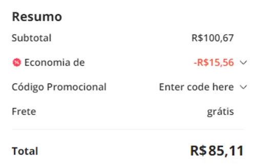 Imagem na descrição da promoção