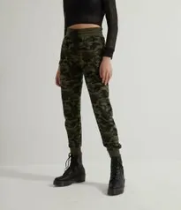 Calça Jogger Camuflada em Moletom (feminino, mas tem masculino)| R$70