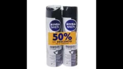 [Retire na loja] Kit Desodorante Nivea For Men Black e White Power Aerosol