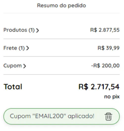 Imagem na descrição da promoção