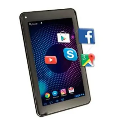Saindo por R$ 355: Tablet Quad Core 7" Dz7Bt Wifi 1Gb Preto | Pelando