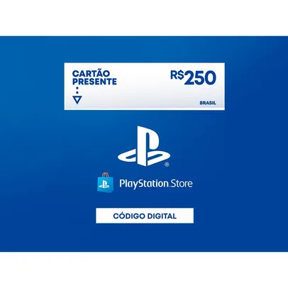 Gift Card PlayStation Store R$250 - Cartão Presente Digital [Exclusivo Brasil]