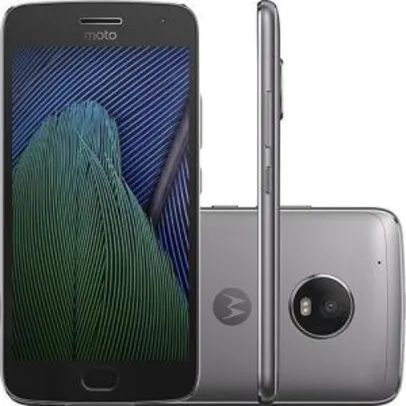 [Cartão Submarino] Smartphone Moto G 5 Plus Dual Chip 32GB - Platinum - R$933