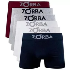 Kit 8 Cuecas Box Boxer Zorba Adulto Masculino 781(R$ 12,48 cada) | R$100