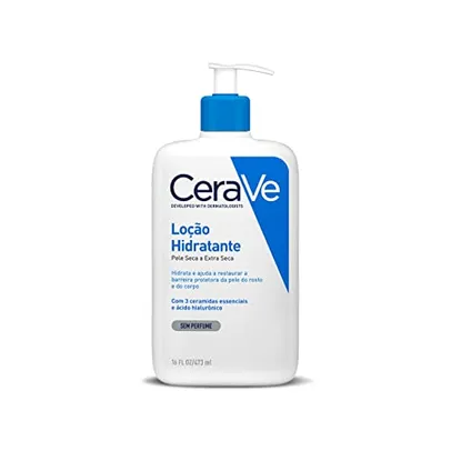 LEVE 3 PAGUE 2 - CeraVe, Loção Hidratante Corporal, com textura Fluida e Ácido Hialurônico, 473ml