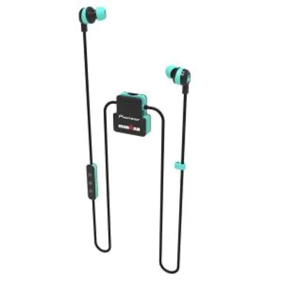 Fone de Ouvido Pioneer Bluetooth Ironman Sem Fio - Verde/ Branco/ Preto